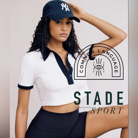 stade sport Tops - STADE SPORT Women’s Mick Crop Polo NWT!